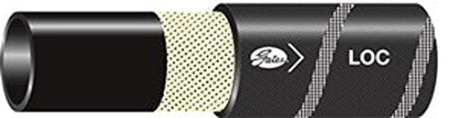Gates Synthetic Rubber 6LOCXREEL, Hydraulic LOC 1-Fiber Braid Lock-on Hose, Maximum Pressure: 300, -40 degrees F to 250 degrees F Temperature Range, 300' Length