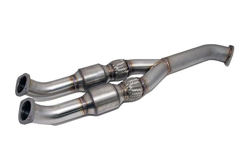 90mm ALPHA GT-R Midpipe w/Race Cats 76Mm Exit