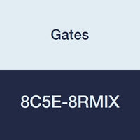 C5E Hose Gates 8C5E-8RMIX Field Attachable for Male SAE 45 Flare Inverted Swivel, Steel, 13/32" ID