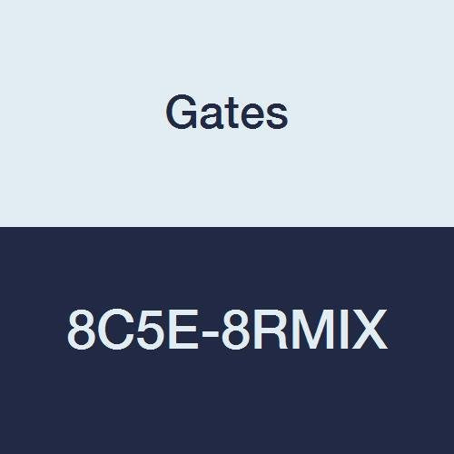 C5E Hose Gates 8C5E-8RMIX Field Attachable for Male SAE 45 Flare Inverted Swivel, Steel, 13/32" ID