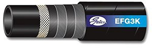 Gates Synthetic Rubber 24EFG3KXCTN Spiral Wire Hose, SAE 100R12, 50' Length, 10.5" ID, 3000 Working PSI, 40°F to +250°F Temperature Range