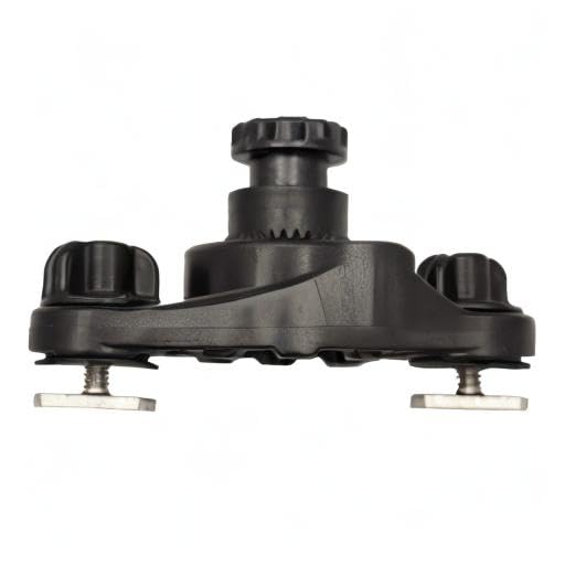 YakAttack Track Mount Base HD LockNLoad | Dual MightyBolt System for Kayak Rod Holders, Fish Finders & Heavy-Duty Gear | Track or Deck Mount | Yak Attack USA-Made