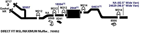 Exhaust Muffler AP Exhaust Products 2944