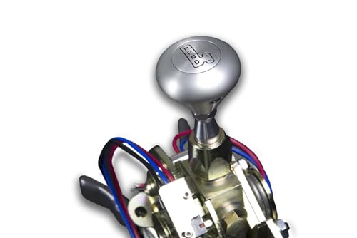 Ford 6R80 Chrome ES Shifter 16" Double Bend Lever Mushroom Black Knob