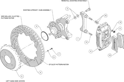 Front Hat Kit FNSL6R,12.88"