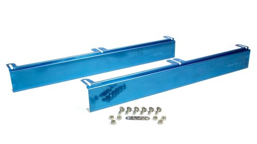 Upper and Lower Stainless Steel Mounting Brackets for Shrouded Dual 11 Inch Fan Installation on 19 Inch Tall Crossflow Radiator Be Cool Radiator