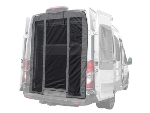 Ford Transit Van Side Door and Rear Door Screens - Overland Vehicle Systems, Mid Height