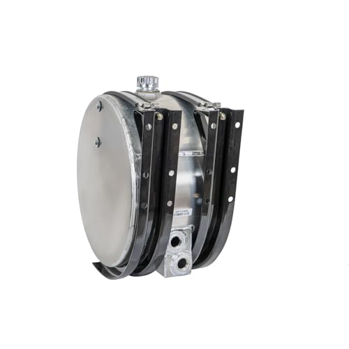 Aluminum Hydraulic Reservoir Buyers Products SMC25AR, 25 Gallon, Dual Rear 1 1/4 NPT Return Port, Internal Baffles and Mounting Brackets, Lightweight & Corrosion Resistant, Hydraulic Accessories