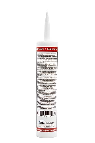 Dicor NON-Leveling 651SANSW-1 Ultra Sealant System - 10.1 Oz, White, High Performance, Non-Yellowing, Fast Curing, Durable, Highly Compatible, UV Stabilized