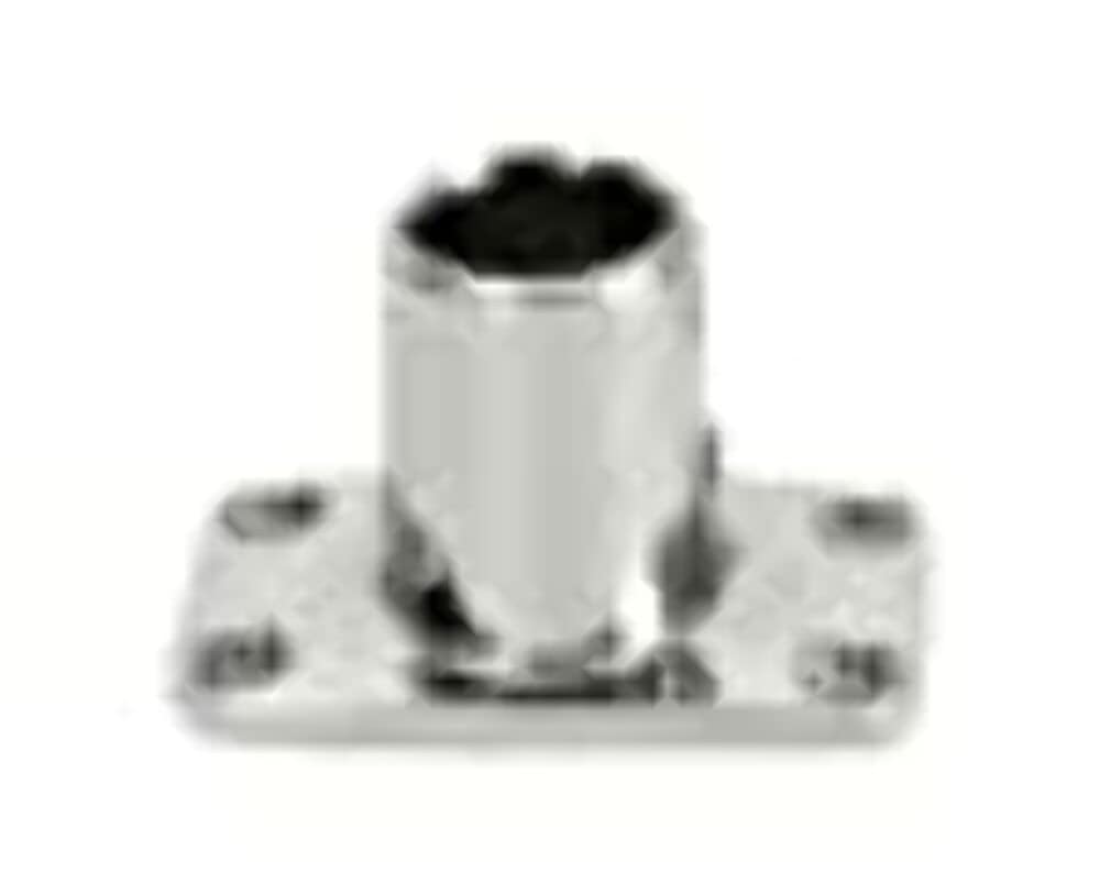 Rect Base Stainless Steel 90 Deg 7/8''