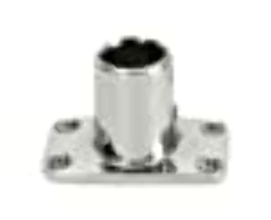 Rect Base Stainless Steel 90 Deg 7/8''
