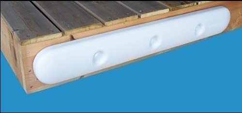 Dock Edge PVC Ultra Gard + Guards (1-Piece/1-Pack), 35-Inch, White