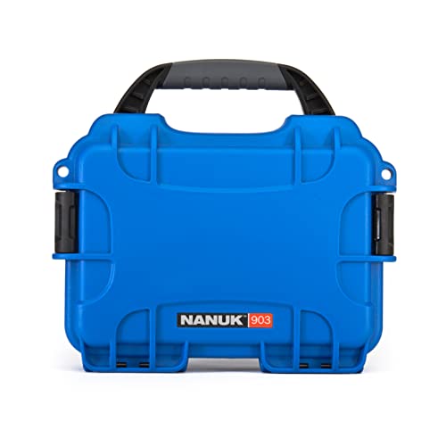 Small Nanuk 903 Waterproof Hard Case 9.1" x 6.8" x 3.8" - Blue (903-0008)
