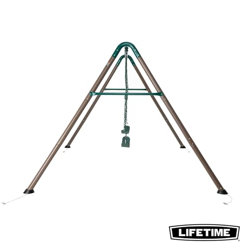 Metal Lifetime Swing Set for Kids, Outdoor Heavy Duty Playset