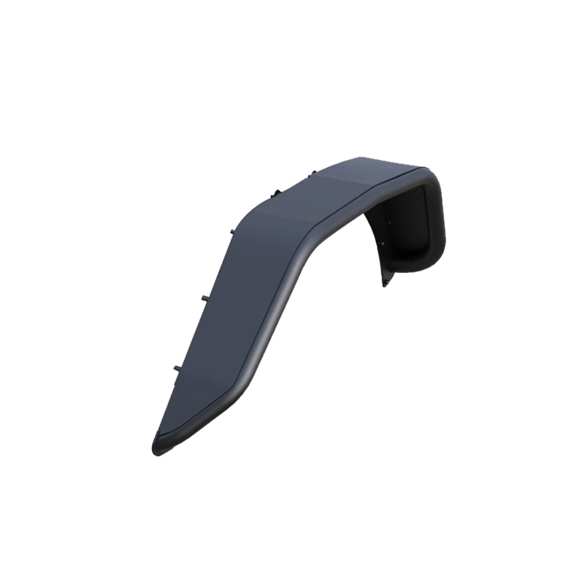 Tubular Black Horse Rear Fender Flares Matte Black Compatible with 2018-2024 Jeep Wrangler-TFFJL2