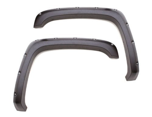Lund Elite Series RX105SA Black Rivet Style Standard Front Fender Flare, 2 Piece