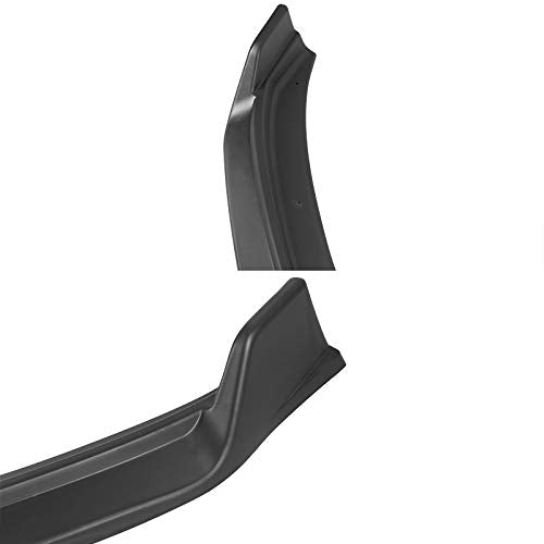 Matte Black Spec-D Tuning Front Bumper Lip Spoiler Body Kit 3PC Compatible with 2017-2018 Hyundai Elantra
