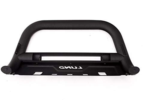 Lund 47121203 RealTruck Black Bull Bar with Integrated 20" LED Light Bar for 2011-2018 Silverado & Sierra 2500 HD, 3500 HD