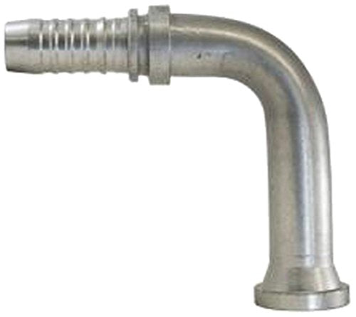 GlobalSpiral Couplings Gates 12GS-12FLH90-122, Code 62 O-Ring Flange Heavy, Zinc Plated Carbon Steel, 4.80", 90° Bent Tube, 3/4" ID