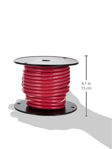 Marine Grade Ancor 112550 Tinned Copper Battery Cable (6-Gauge, Red, 500-Feet)