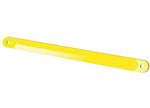 Replacement Lippert Support Arm for RV Power Stabilizer Jacks, 19.3" Long, 1-1/2" Wide, Powder-Coated Yellow Heavy-Gauge Steel, Mounting Hardware Not Included - 1134122