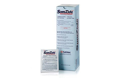 Sanizide Plus Wipes Safetec, 50 ct. box (6 boxes/case)