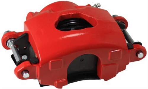 Brakes Leed Spindle Mount Kit With Maxgrip Cross Drilled and Slotted Rotors Red Calipers