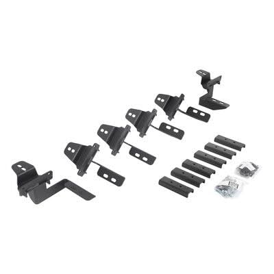 V-Series V3 / RB10 Slim / RB20 Slim / RB30 Slim / RB30 Mounting Brackets Go Rhino | Mild Steel, Textured Black | 6945056 | Fits 2007-2018 Jeep Wrangler JKU, 4-Door