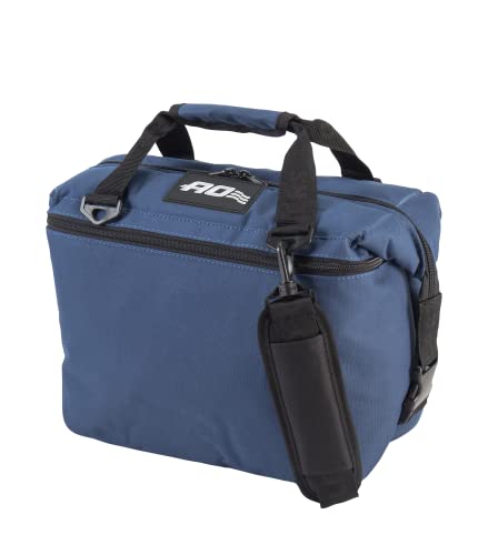 AO Coolers Soft-Sided Original Cooler Bag, Leak-Proof, Insulated, Lightweight, Navy Blue, 12-Can