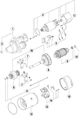 MS731 Mahle Starter