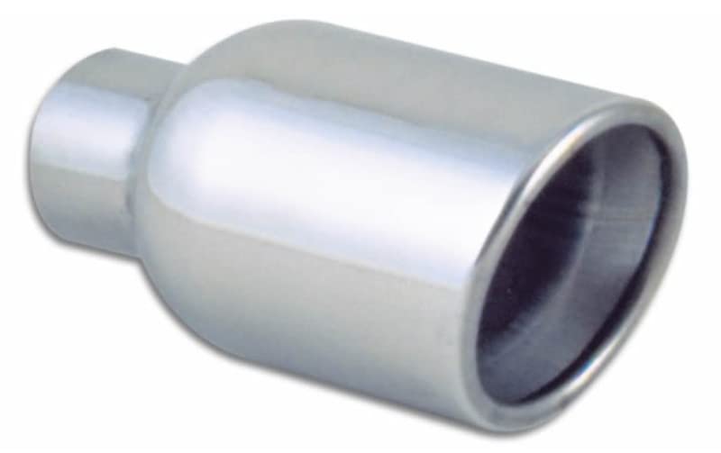 2.5in ID Vibrant 4in OD Round SS Tips (Double Wall, Angle Cut)