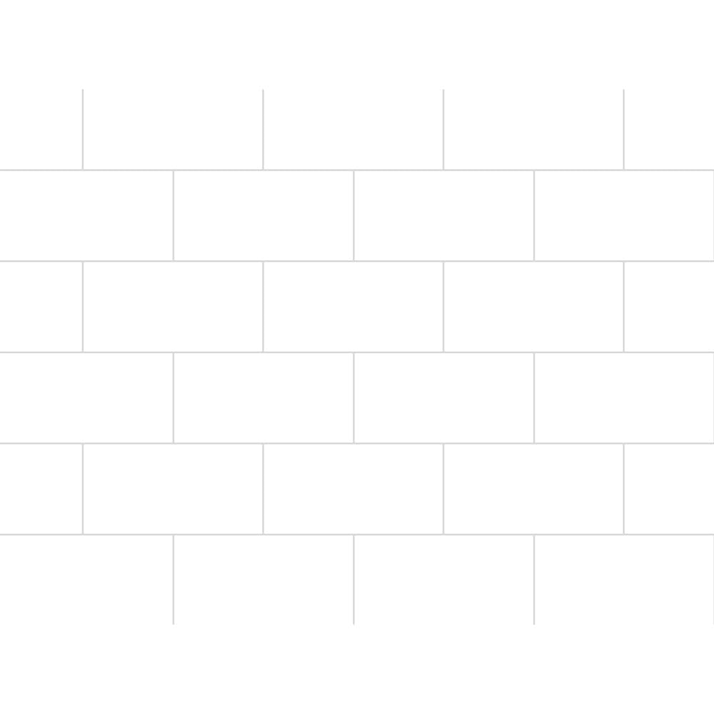 494029 Genesis Products Revive Backsplash - 18" x 24", White Subway Tile