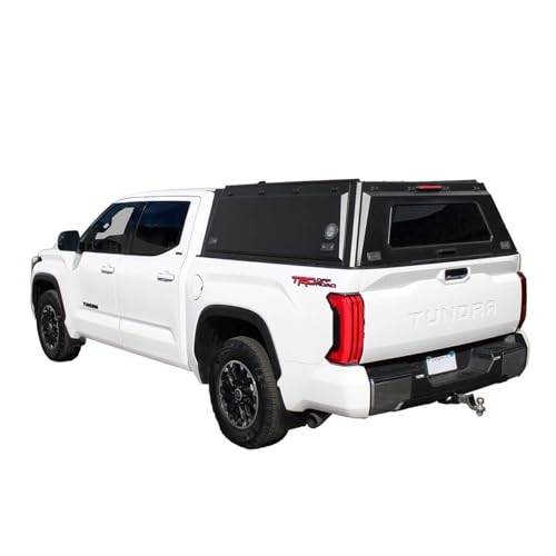 Truck Cap Overland Vehicle Systems Expedition W/Full Wing Doors, Front and Rear Windows & 3rd Brake Light Full Bolt On (Suitable for Jeep Galdiator 5' Bed 2019-2024)