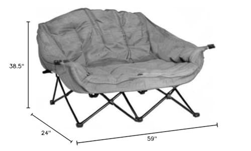 Adult Bear Buddy Heather Grey Camp Chair
