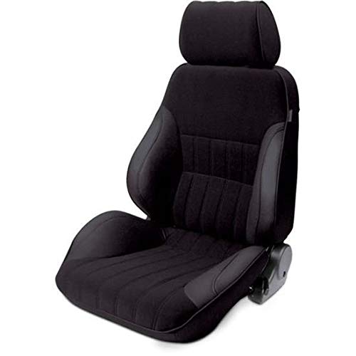 Black Vinyl Sides, Black Velour Insert ProCar by Scat 80-1000-71LS Racing Rally Smooth Back Recliner Left Seat
