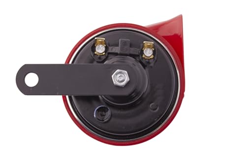 Twin Trumpet HELLA 007424801 High/Low Tone 12V Horn Kit with Bracket, Red