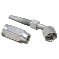 Gates Field Attachable Type T 8C2AT-8RFFORX45S for G2 Hose, 2 Wire, Female Flat-Face O-Ring Swivel, 45 Bent Tube, 1/2" ID