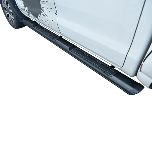 Peak Black Horse Running Boards Compatible with 2019-2025 Ram 1500 Quad Cab-PER276
