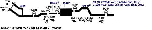 Exhaust Muffler AP Exhaust Products 2944