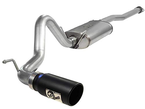 MACH Force-Xp aFe Power (49-46022-B) 3" Stainless Steel Cat-Back Exhaust System with Black Tip for Toyota Tacoma