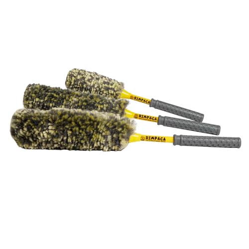 Rimpaca Chemical Guys Ultimate Wheel Brush Set - 3-Piece Wheel Cleaner Brush Kit with Soft Bristle Brushes for Cars, Trucks, SUVs, Motorcycles, and RVs - Safe for Rims, Grilles, and Tight Areas