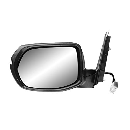 Mirror Driver Side for HONDA CR-V, (textured black w/PTM cover, w/turn signal, foldaway), w/o camera, w/o Aspherical lens, HP