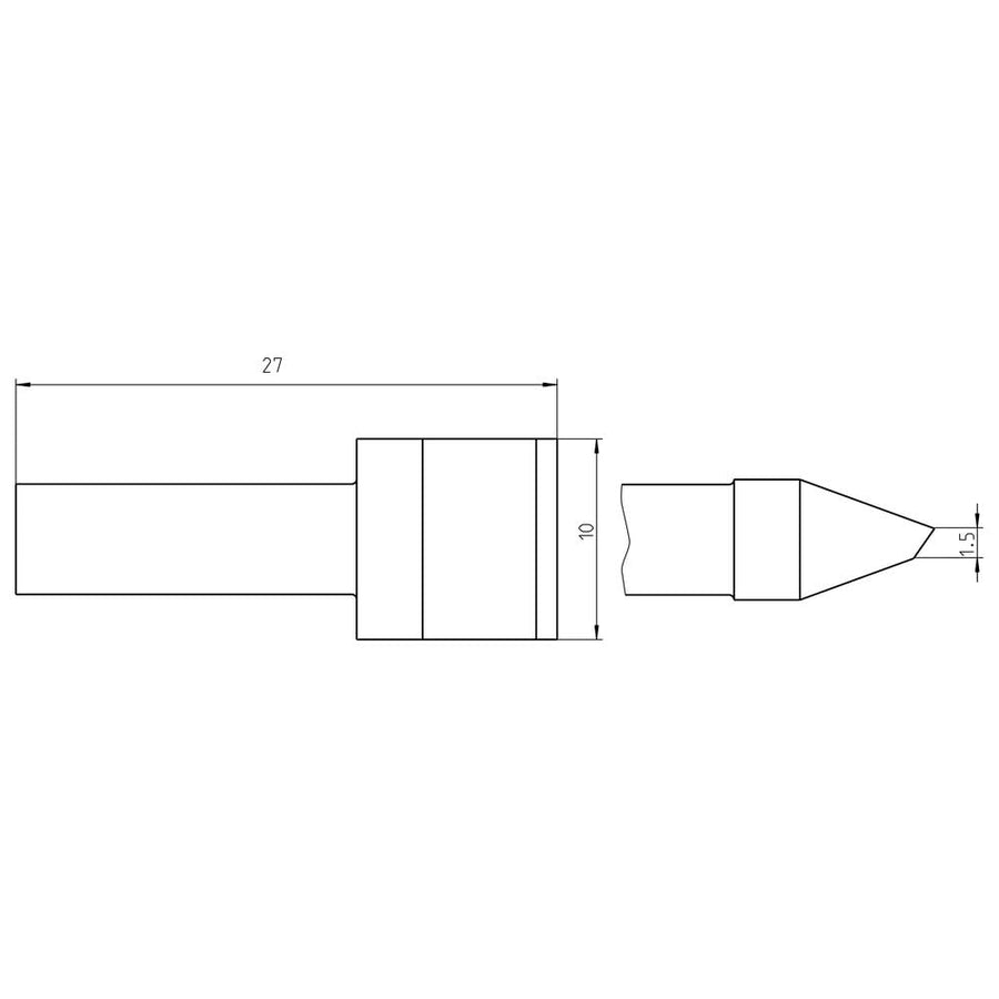 Welding Tool Rtu 100 K Ms Tip Blade 10.0