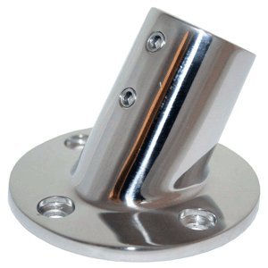 60 Deg Whitecap Stainless Steel Round Base 1''