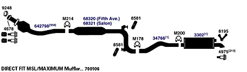 700106 AP Exhaust Products Muffler Exhaust