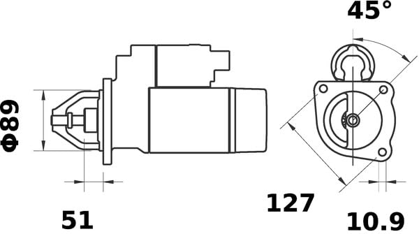 MS325 Mahle Starter
