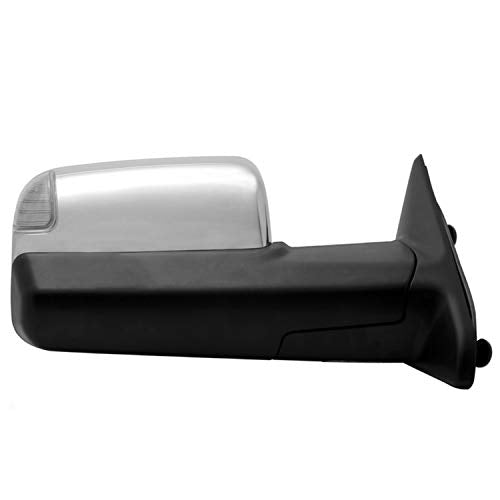 MIR-DRAM10-PW-R Xtune Mirror (Dodge Ram 1500 09-12 Manual Extendable - Power Heated Adjust with LED Signal Chrome Housing - Right Fit: Ram 2500/3500 10-12)