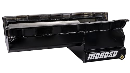 Moroso Steel Drag Race 21050 Oil Pan, Fits Big Block Chevy Gen V/VI Engines, Wet Sump, 8" Depth
