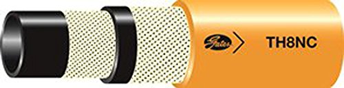Gates Synthetic Rubber 6TH8NCXCTN, TH8NC Non Conductive Hydraulic Hose, SAE 100R8, Maximum Pressure: 4000, -65 degrees F to 450 degrees F Temperature Range, 250' Length