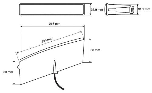 Hella Lamp Kit 010043801 Drl 0043 Oblg 5 Led 9-33V, Multi